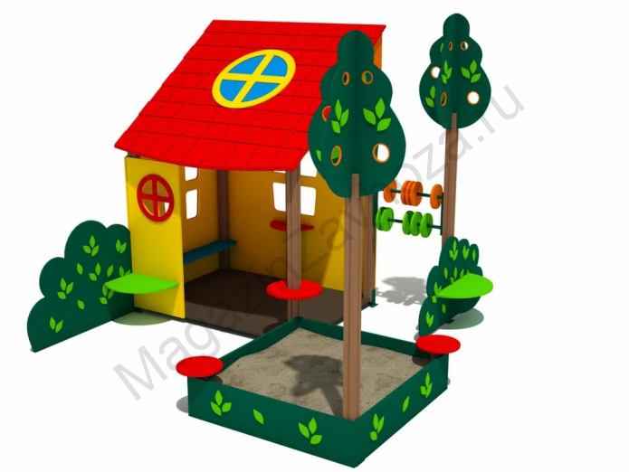 Домик игровой + песочница