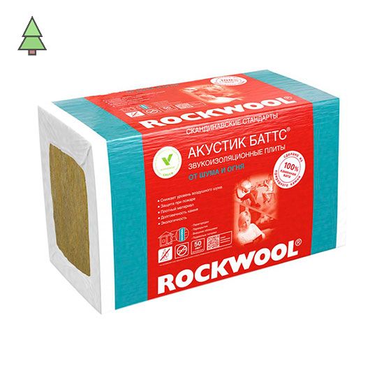 Rockwool Акустик Баттс 100*600*1000 мм 3 кв.м