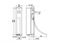 Смеситель для раковины Cisal Wave WA003511 схема 2