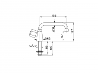 Кран для раковины Cisal Tr TR000750 схема 2