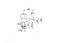 Кран для раковины Cisal Tr TR000910 схема 2