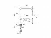 Смеситель для кухни Cisal Kitchen FU002520 схема 2