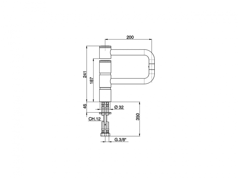 Смеситель для кухни Cisal Kitchen LC000530 ФОТО