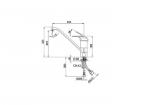 Смеситель для кухни Cisal Europa EU001580 схема 2