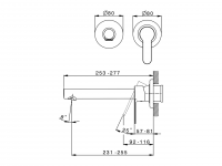 Смеситель для раковины Cisal Tender C2005510/C2005511/C2005512 схема 6