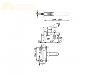 Смеситель для ванны Cisal Tender C2000133/C2000123 схема 4