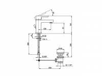 Смеситель для раковины Cisal Softcube SC000490/SC000510 схема 2