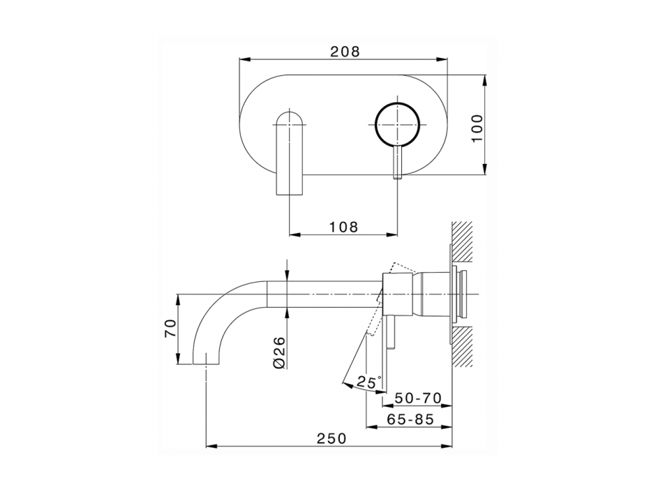 Смеситель для раковины Cisal Nuova Less LN005510/LN005511/LN005512 ФОТО