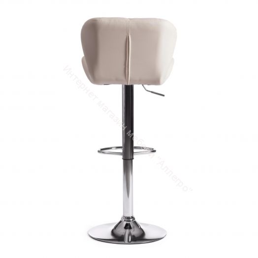 Стул барный BIAGGIO (mod. KY717) металл/экокожа, белый/хром