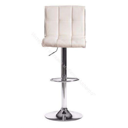 Стул барный BARBER (mod. KY711D) металл/экокожа, белый/черный/хром