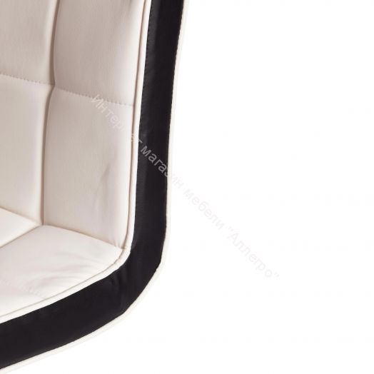 Стул барный BARBER (mod. KY711D) металл/экокожа, белый/черный/хром