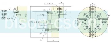 Патрон токарный 4-х кулачковый Autogrip 4V-32A15 герметичный для вертикальных станков Патрон токарный 4-х кулачковый Autogrip 4V-32A15 герметичный для вертикальных станков