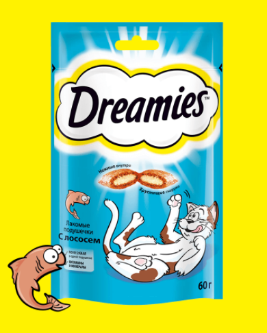 Dreamies™ с лососем