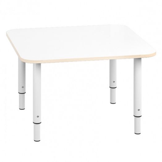 РСН-0015-03 Стол квадратный регулируемый Цвет: Белый 700х700x460/580мм