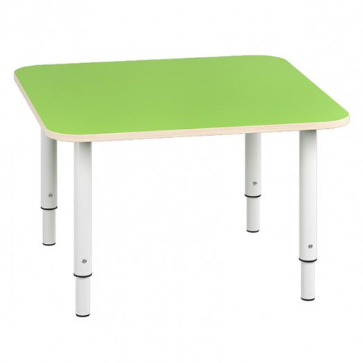 РСН-0015-08 Стол квадратный регулируемый Цвет: Зелёный 700х700x460/580мм