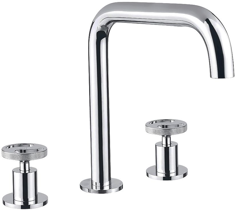 Изображение Смеситель для раковины двухвентильный на три отверстия Migliore Reversa