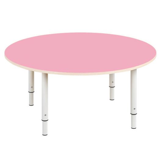 РСН-0020-04 Стол круглый регулируемый Цвет: Розовый