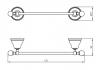 Полотенцедержатель Migliore Provance 17 схема 21