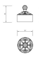 Баночка настольная Migliore Cristalia схема 12