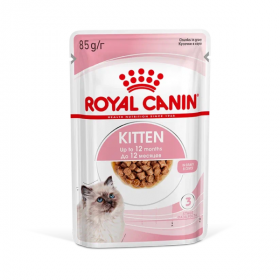 Влажный корм для КОТЯТ Royal Canin Kitten кусочки в соусе 85 гр