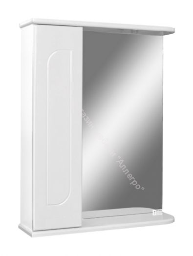 Шкаф-зеркало Радуга Белый 50 левый/правый АЙСБЕРГ