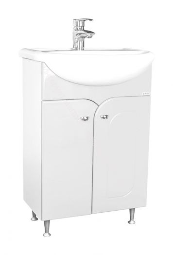 Шкаф-зеркало Радуга Белый 50 левый/правый АЙСБЕРГ