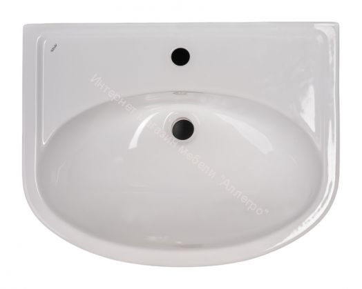 Тумба под умывальник "Уют 50 Волна" с верхним ящиком В1 АЙСБЕРГ