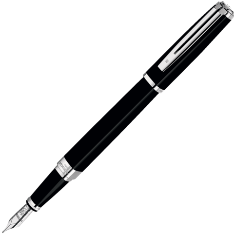 Waterman Exception - Black ST Slim, перьевая ручка, F