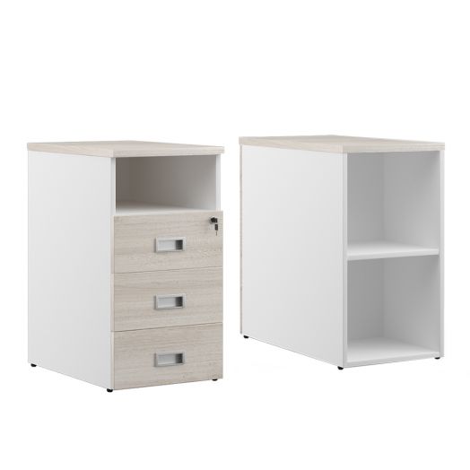 Tess Wood Тумба приставная 3 ящика 420x800x750 мм