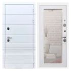 Дверь входная металлическая Great Doors H-TR Белый Софт Зеркало 18 Белый Ясень