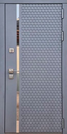 Дверь входная металлическая Great Doors H24 Силк Титан ФЛ-117 Белый Софт