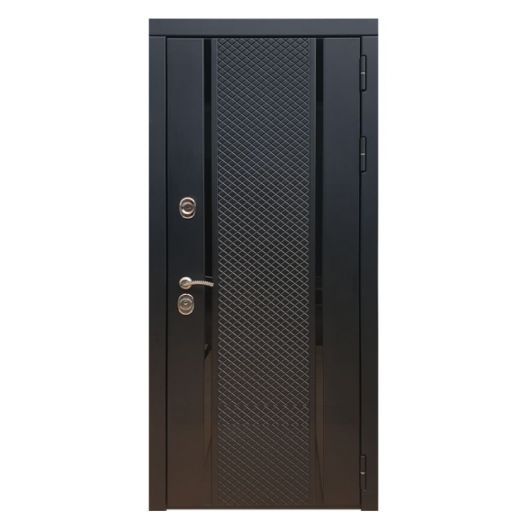 Дверь входная металлическая Great Doors H25 Черный кварц ФЛ-247 Сандал Светлый