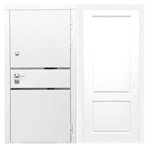 Дверь входная металлическая Great Doors H15 Белый Софт ФЛ-117 Белый Софт