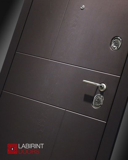 Входная дверь Лабиринт URBAN Зеркало фацет Белый софт