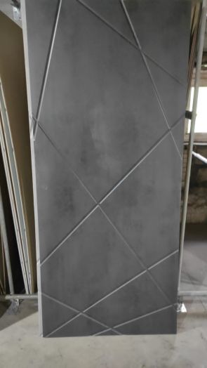 Входная Металлическая Дверь Термодор Termo-door (T.DOOR) Техно Графит Лучи бетон темный