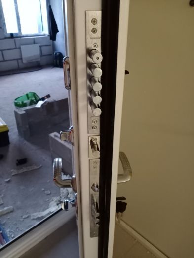 Дверь Входная REX Премиум H силк сноу Белая шагрень