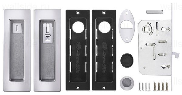Замок для раздвижных дверей Armadillo SH011 URB СР-8 Хром