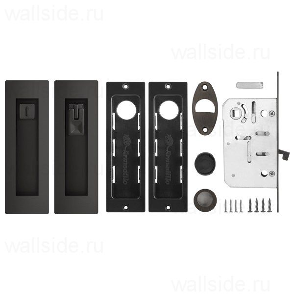 Замок для раздвижных дверей Armadillo SH011 URB BPVD-77 Вороненый никель