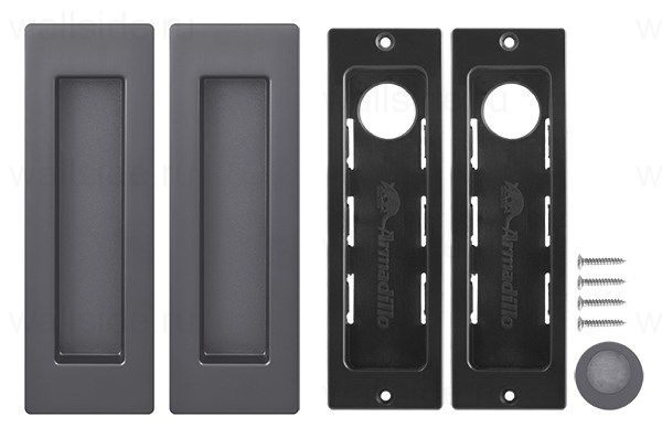 Ручка Armadillo для раздвижных дверей SH010 URB BPVD-77 Вороненый никель