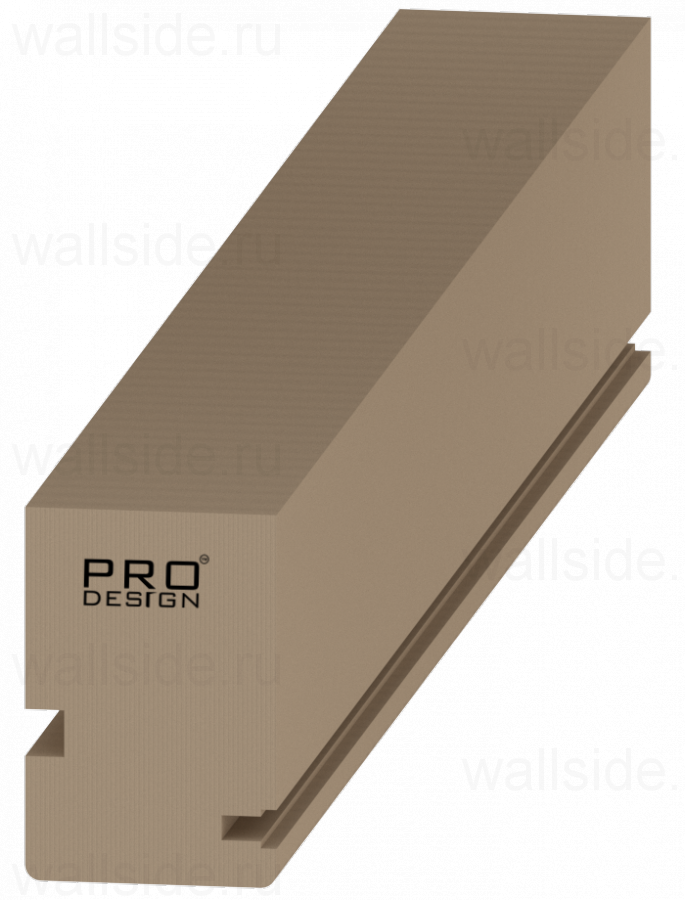 Обрамление 125 мм (шлифованный МДФ) для двустворчатого пенала Eclisse