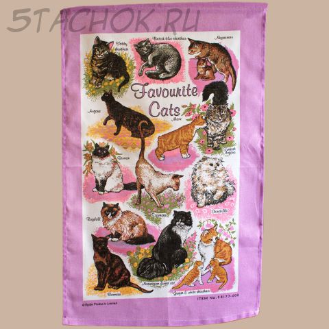 Полотенце-панно "Любимые кошки" (Elgate, Великобритания)
