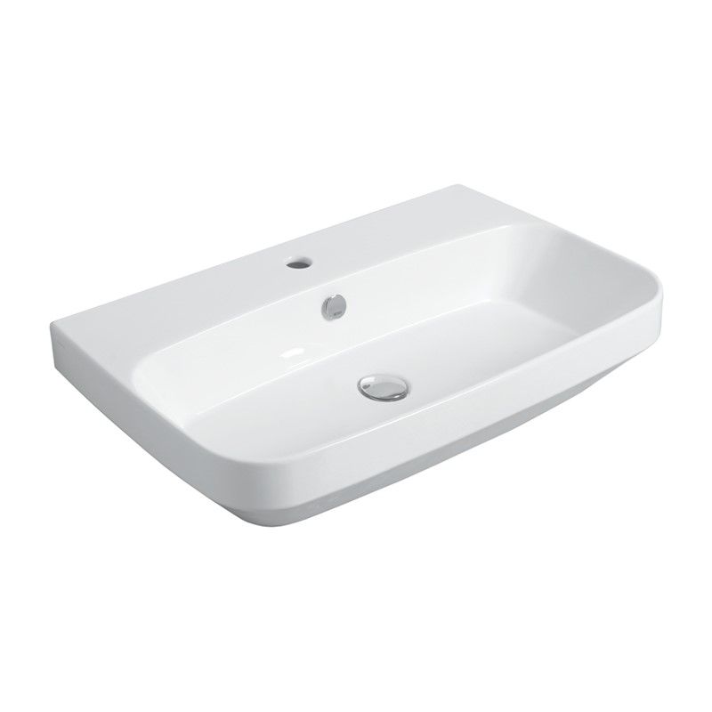 Раковина Simas Baden Baden 80x45 с 1 отверстием BB 12 схема 1