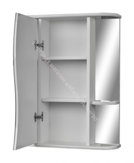 Шкаф-зеркало Волна 2-50 левый АЙСБЕРГ