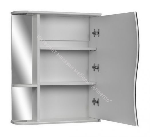 Шкаф-зеркало Волна 1-50 правый АЙСБЕРГ