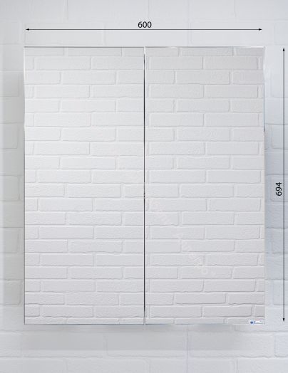 Шкаф-зеркало Норма 60 2 двери АЙСБЕРГ