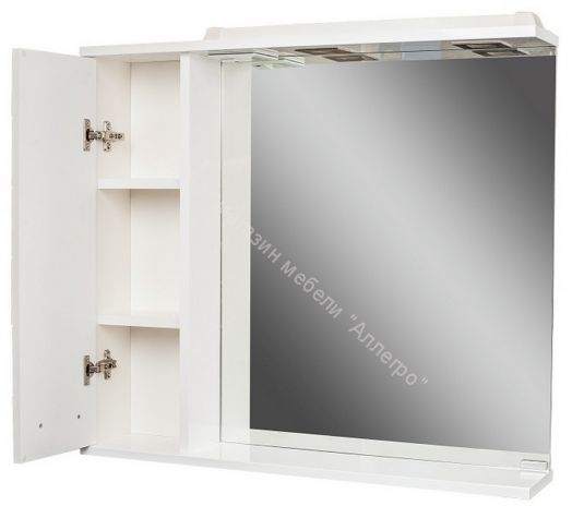 Шкаф-зеркало Cube 65 Эл. левый Домино