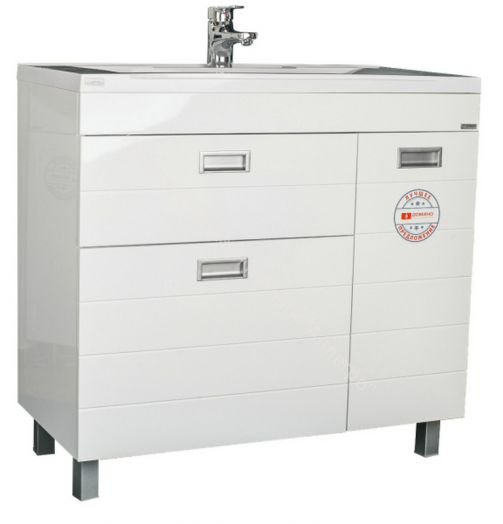 Тумба под умывальник "Elen 90" Cube с 2 верхними ящиками В2 Домино