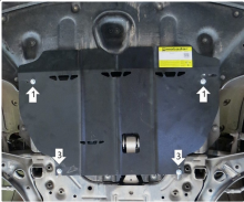 Защита картера и кпп, Motodor, сталь 2мм., V - 2.0л