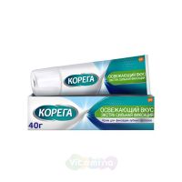 КОРЕГА Крем для фиксации зубных протезов Освежающий вкус, 40г