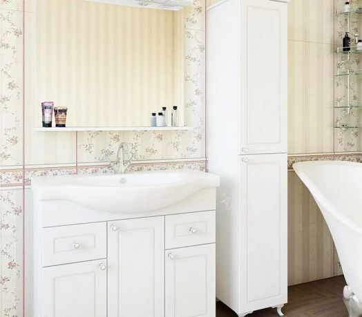 Тумба с умывальником "Элеганс 85" Софи с ящиками Sanflor